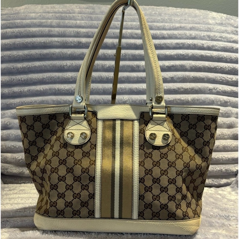 Gucci GG Canvas Sunset Medium tote handbag - Picture 3 of 16